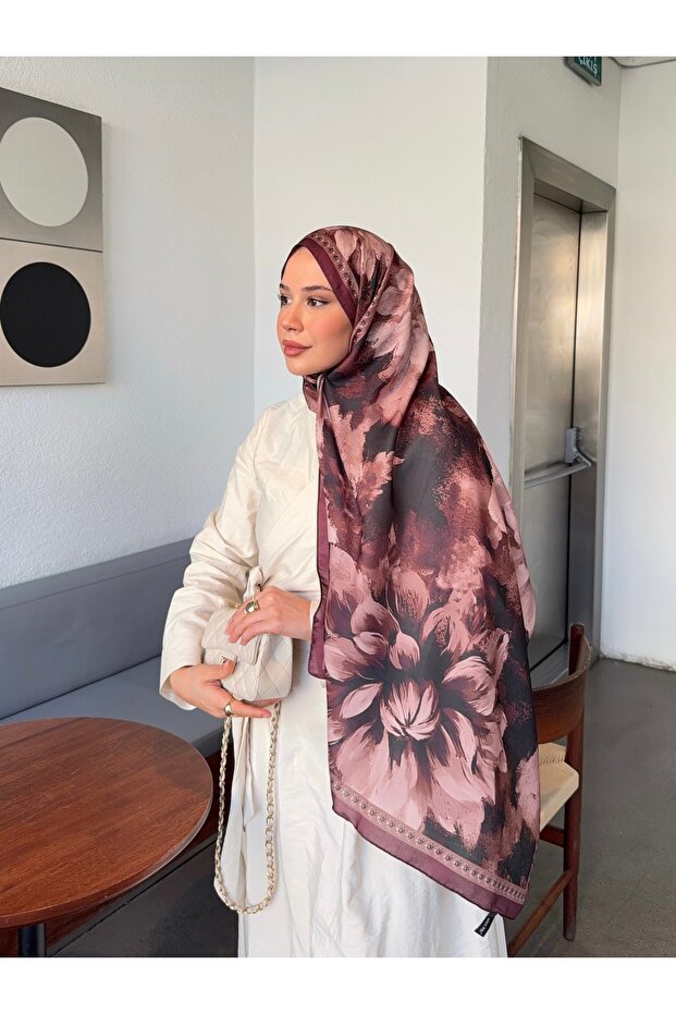 شال قطني ناعم منقوش من سلسلة مارلين ps180