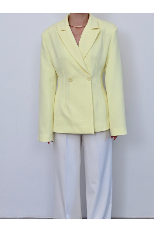 Vatkalı Kruvaze Ceket - 2