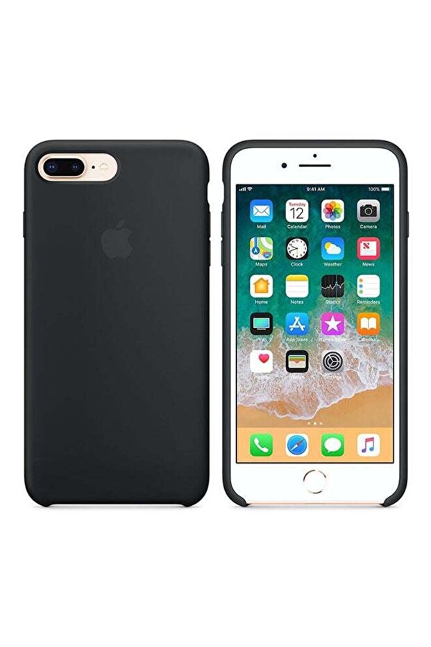 Silicone Case Cover For Apple iPhone 8 Plus/7 Plus Black