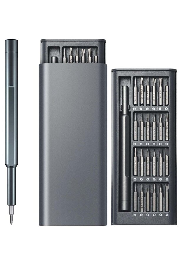 24 in 1 Mini Screwdriver Magnetic Driver Bits Set S2 Alloy Steel Pocket Manual Screwdriver Tool Set
