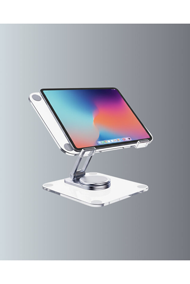 Dual-Axis Adjustable Tablet Support Stand - 4