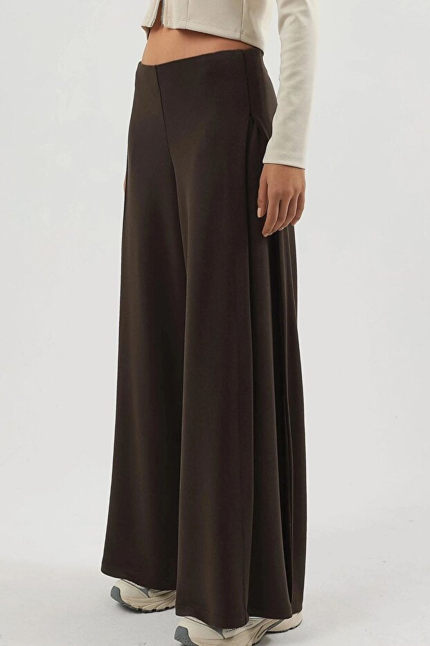 BUSEM Geniş Paça Pileli Pantolon - 1