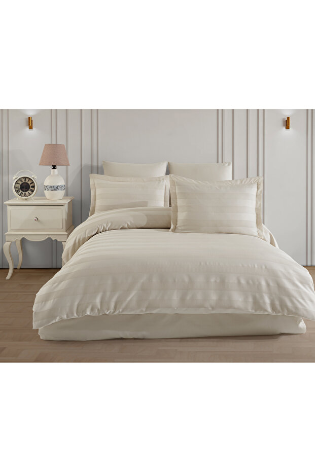 Wafel Comforter Set Single 4 Pieces - Sand