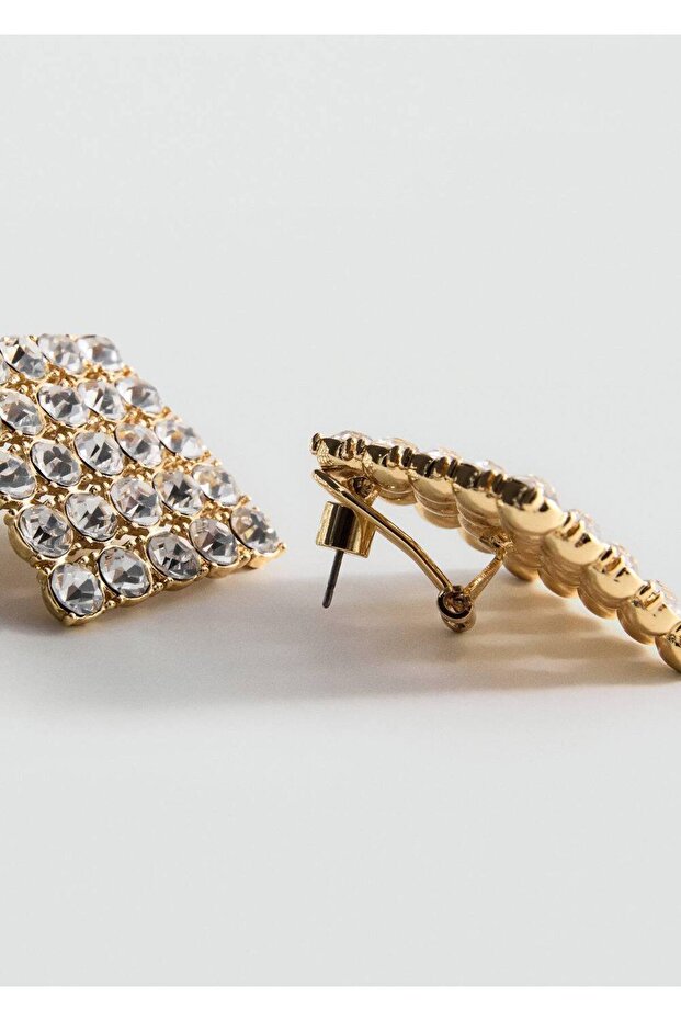 Geometrik kristal küpe - 1