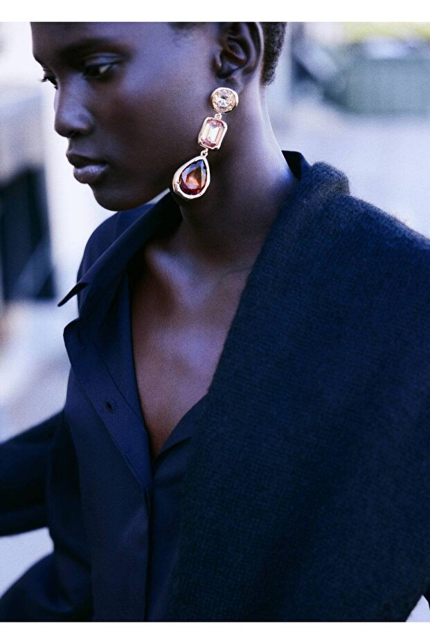 Uzun kombine küpe - 2