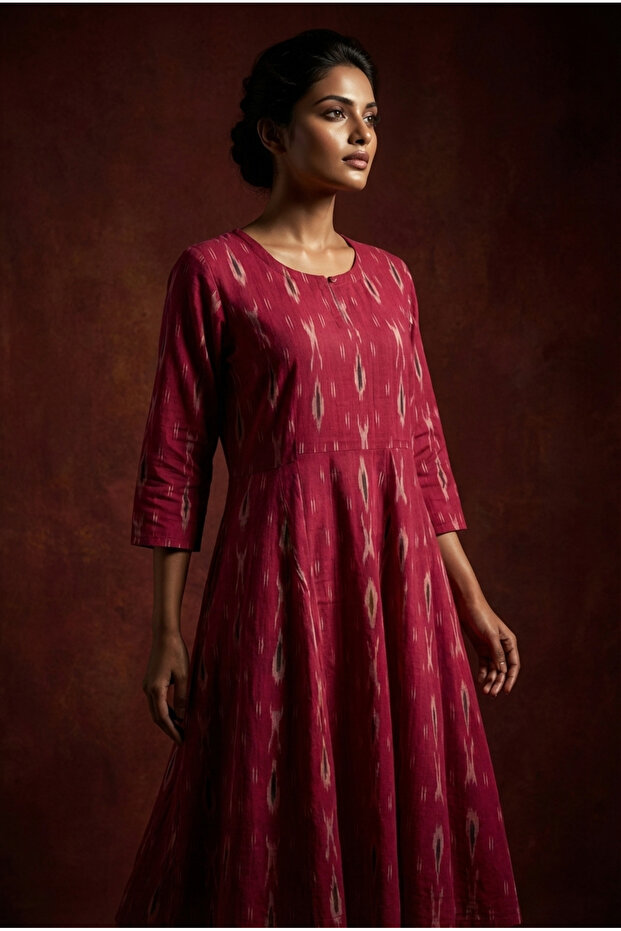 Rochie scurta din Ikat - 1