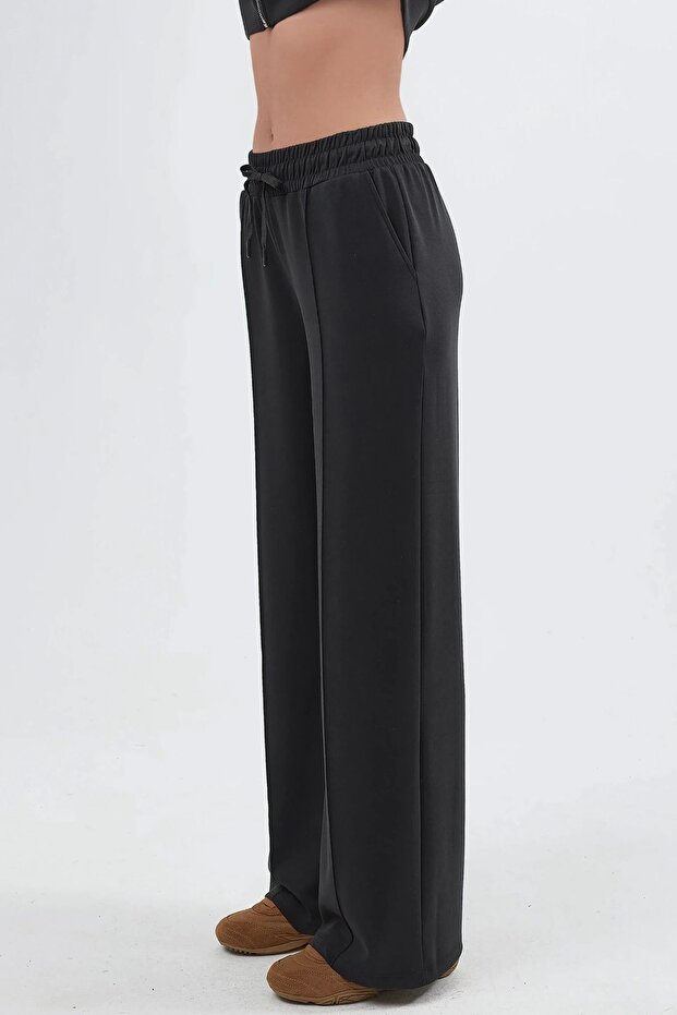 BUSEM Lastik Bel Düz Paça Pantolon - 2