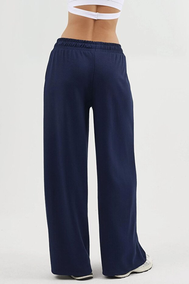 BUSEM Lastik Bel Düz Paça Pantolon - 5