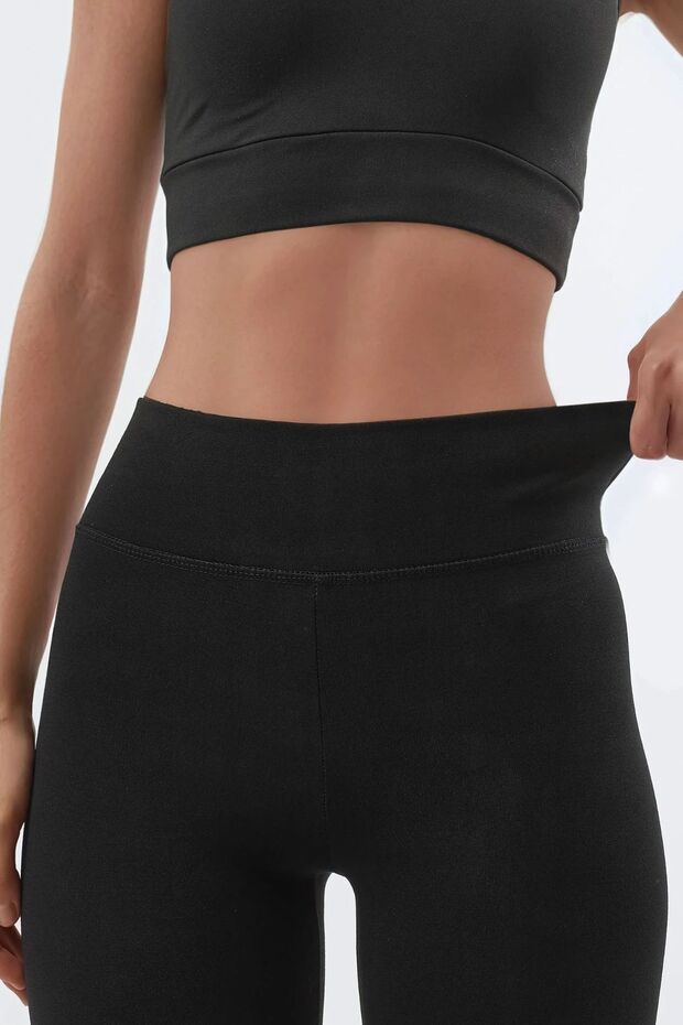 BUSEM Yüksek Bel Dar Paça Tayt - 6