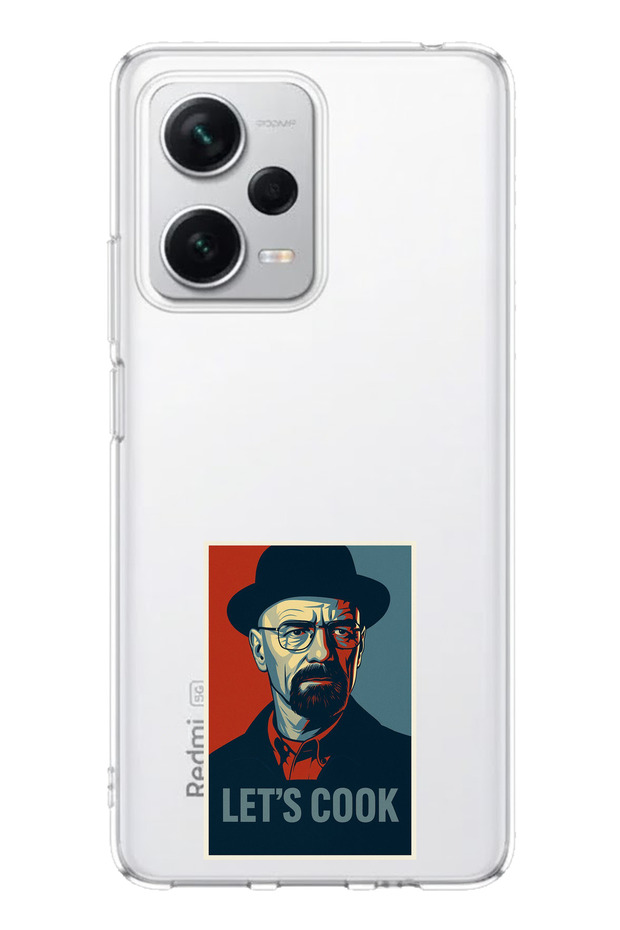 حافظة سيليكون متوافقة مع هاتف Redmi Note 12 PRO PLUS من Lets Cook Banner مطبوع - 1