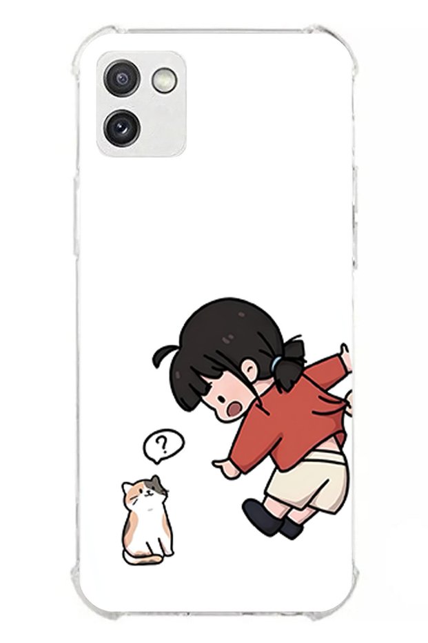 Samsung Galaxy A03 Compatible Forced to Pull Apart Lover - Couple Combination Printed Silicone Case