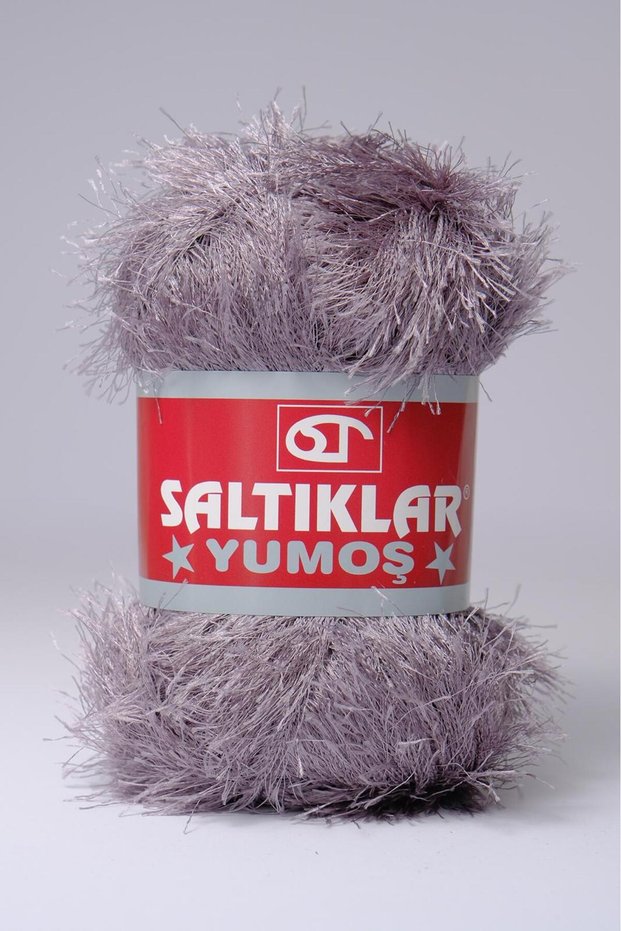 Premium Yumoş Bearded Knitting Yarn Feathered Yarn Bearded Yarn 100Gr/140M a Quality Dark Gray-36