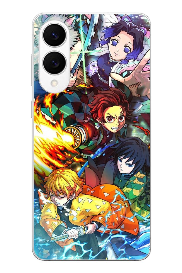 Samsung Galaxy S25 Edge Compatible Demon Slayer:Kimetsu No Yaiba B Printed Silicone Case