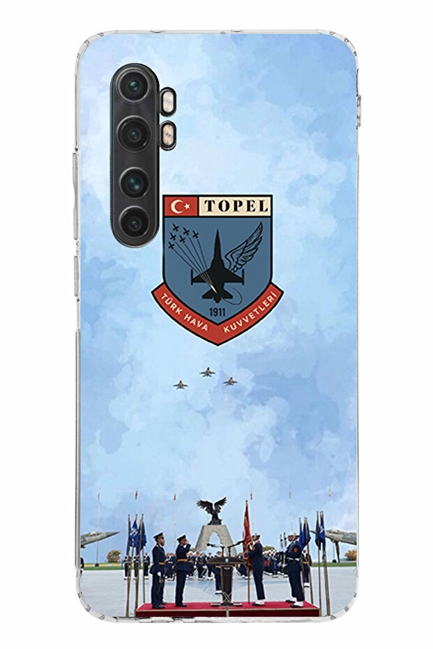 حافظة سيليكون متوافقة مع القوات الجوية التركية مطبوع لهاتف Mi Note 10 Lite - 1