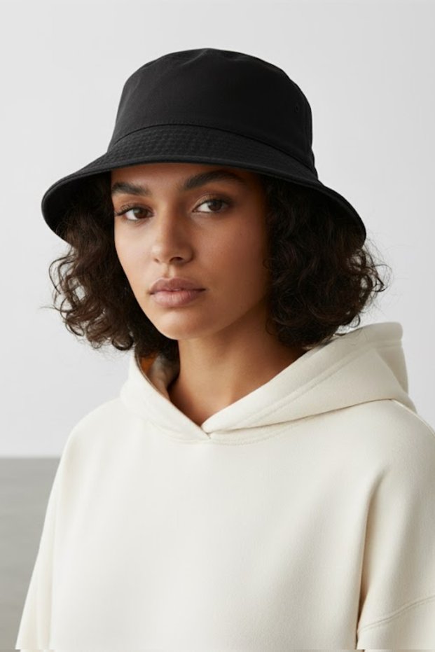 Suede-Lined Bucket Hat - Unisex Fisherman's Hat