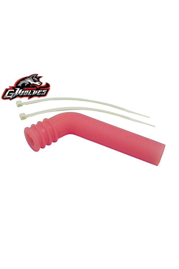 Red 1/10 1/8 Nitro RC car boat Helicopter Plane silicone Extension Tube Exhaust Pipe Engine shutdown