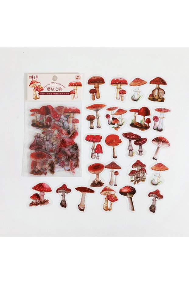 1 40 Pcs/Set Plant Nature Flower Decorative PVC Sticker Scrapbooking diy Label Diary Stationery Alb.
