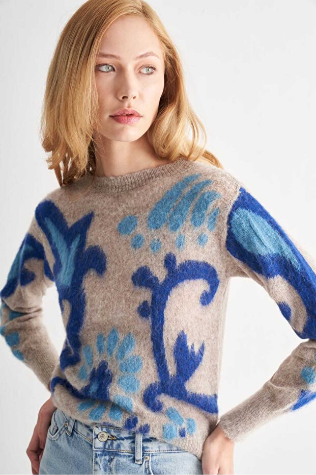 Desenli Triko Kazak - 2