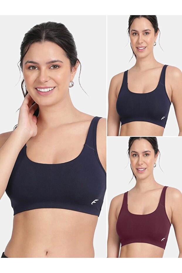 Pack of 2 - Removable Pad Sports Bra
