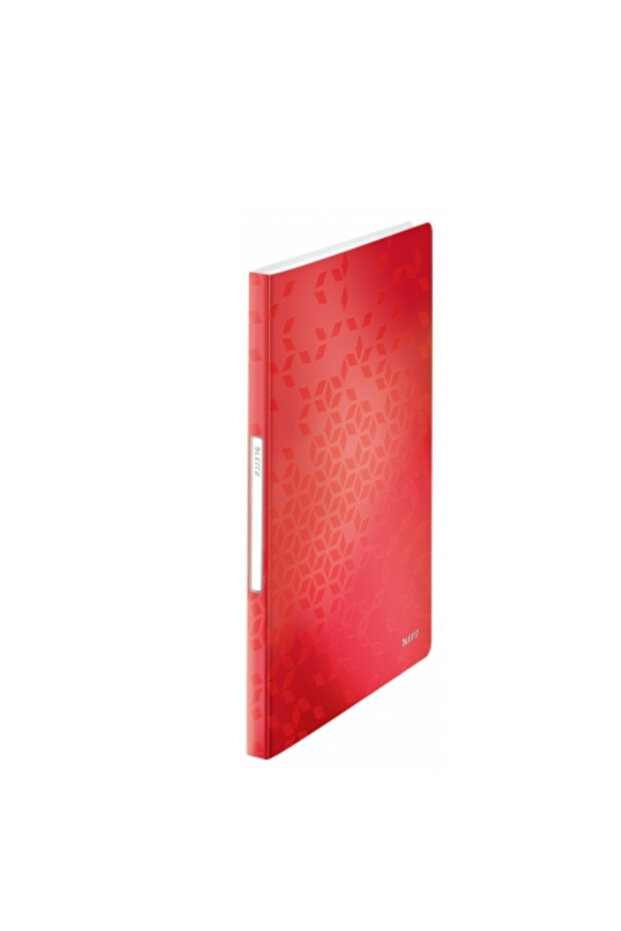 A4 presentation folder, 40 sheets, PP, WOW metallic red - 1