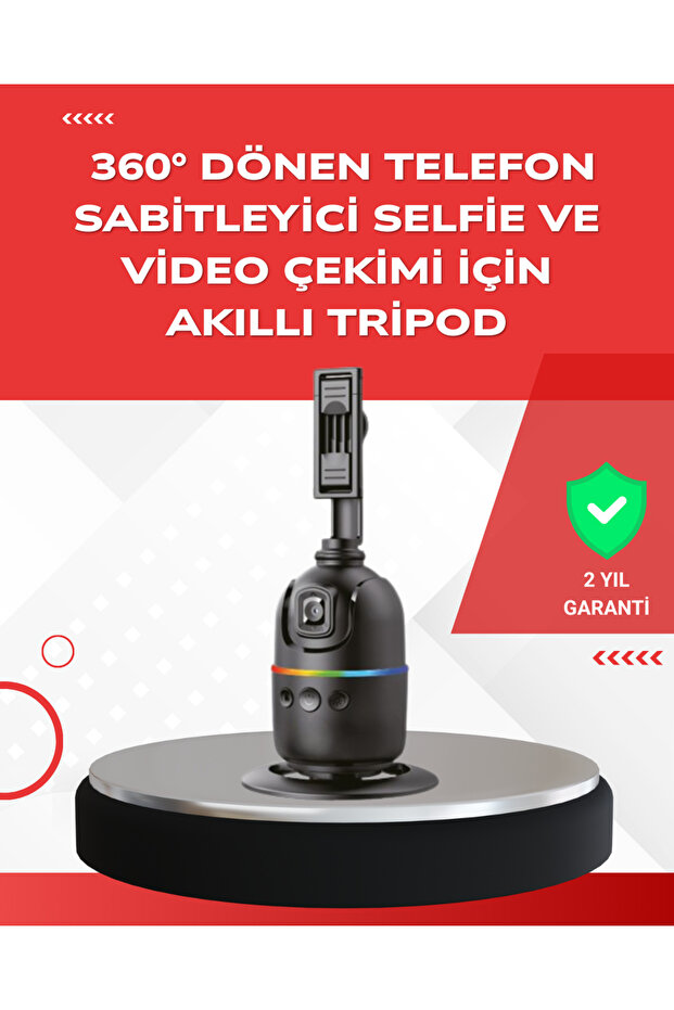 Artificial Intelligence Powered 360 Degree Rotating Desktop Phone with Face Tracking Feature - 1Ol9618-8809