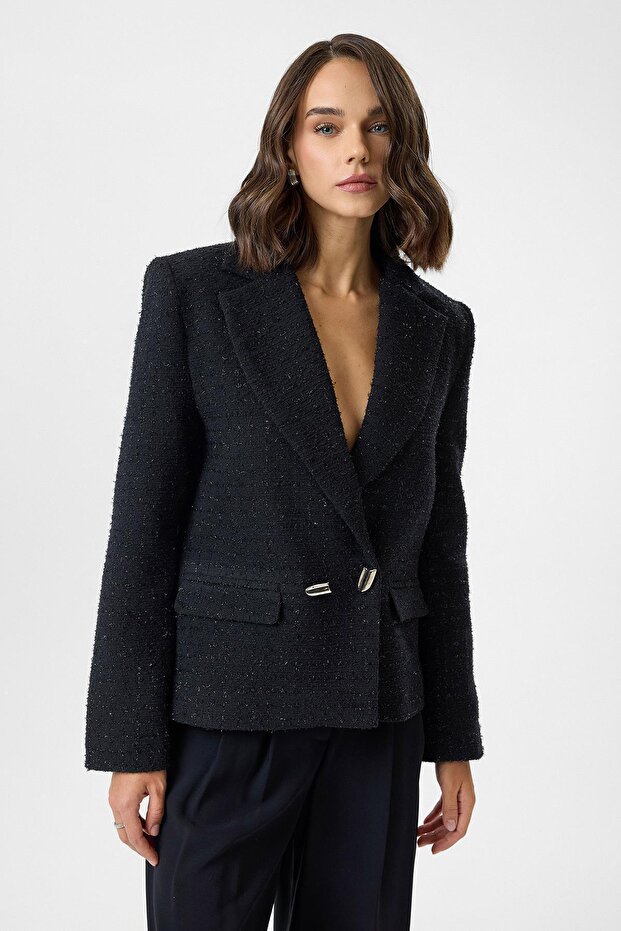 Simli Tüvit Ceket - 2