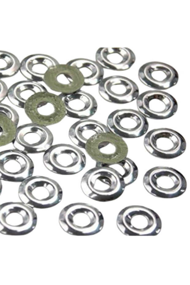 10 mm Bird Eye Silver Hotfix Metal Rivet – 144 Pieces | Iron-On