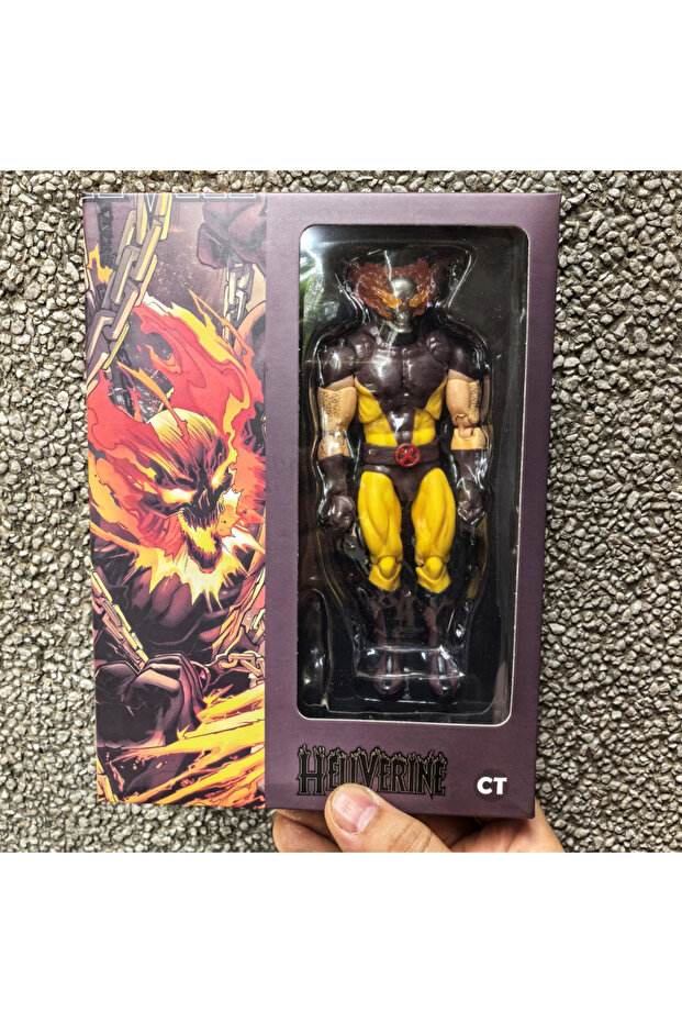 Bandai with box Ct Toys Wolverine Hellverine Figures Hot Mafex 096 X-Men Hell's Fire Action Figurine