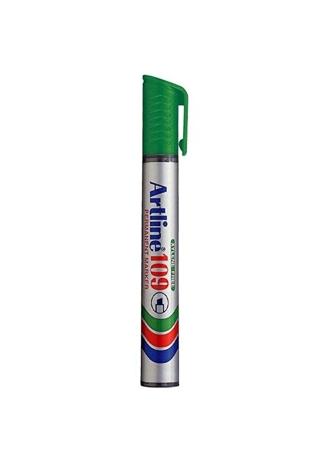 مجموعة من 12 قلم تحديد دائم أخضر EK-109GR