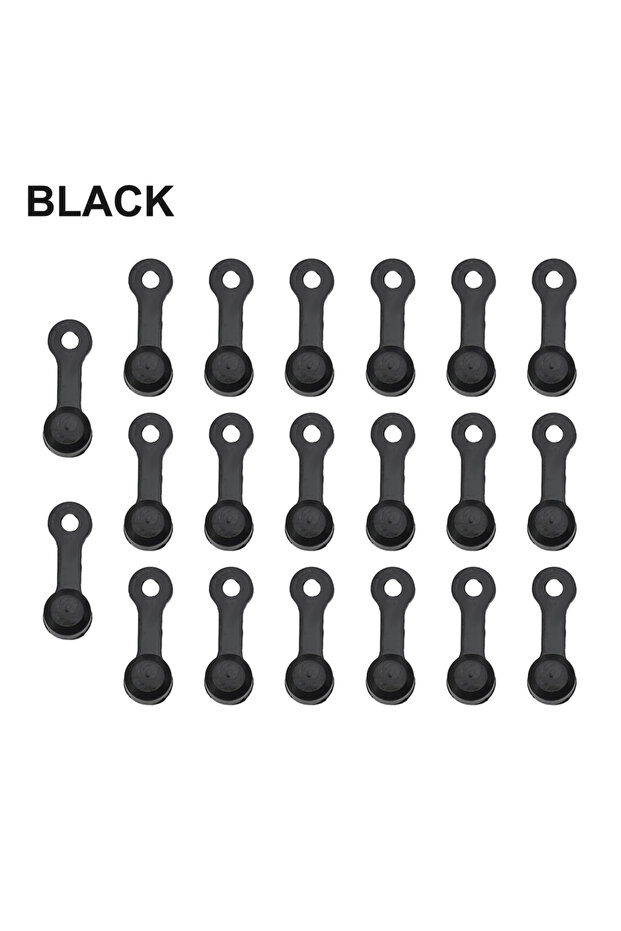 black 20pc Bicycle Hydraulic Brake Bleed Nipple Cap Bleeder Screw Cap For Shimano Oil Disc Exhaus