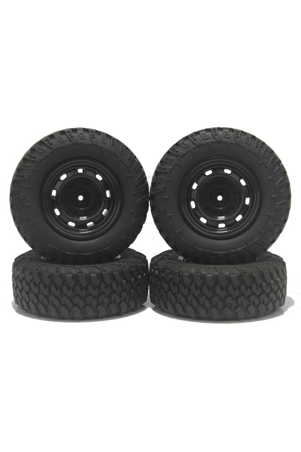 4PCS Off-road Tires 4PCS NEEBRC 73mm Tires 5mm Hex Wheels Type for 1/12 1/14 RC Off-road Car Truck