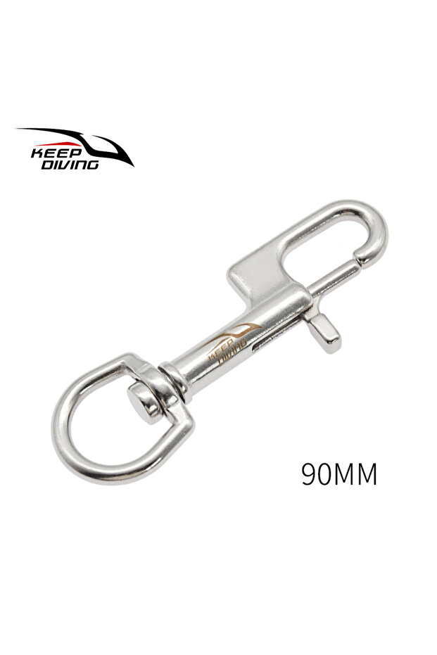 90MM Bolt Snap Hook 1Pcs 80/ 90/100/110MM 316 Stainless Steel Bolt Snap Hook Scuba Diving Double End