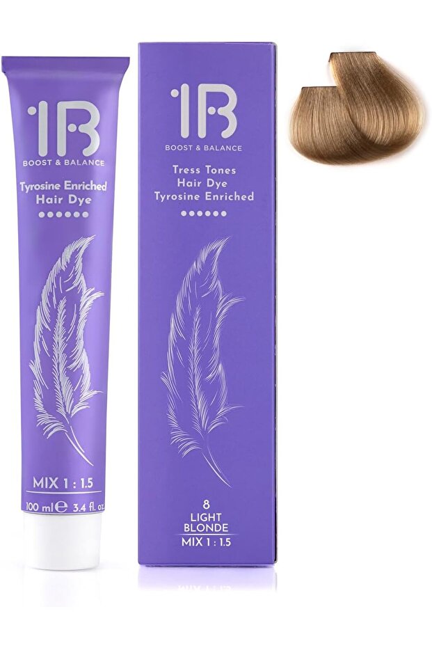 Hair Color Cream #8 Light Blonde