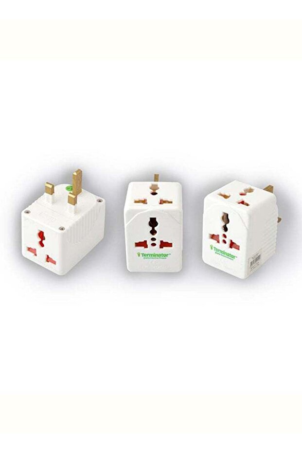 Terminator 3-Way Universal Multi Plug Socket Adapter Multicolour