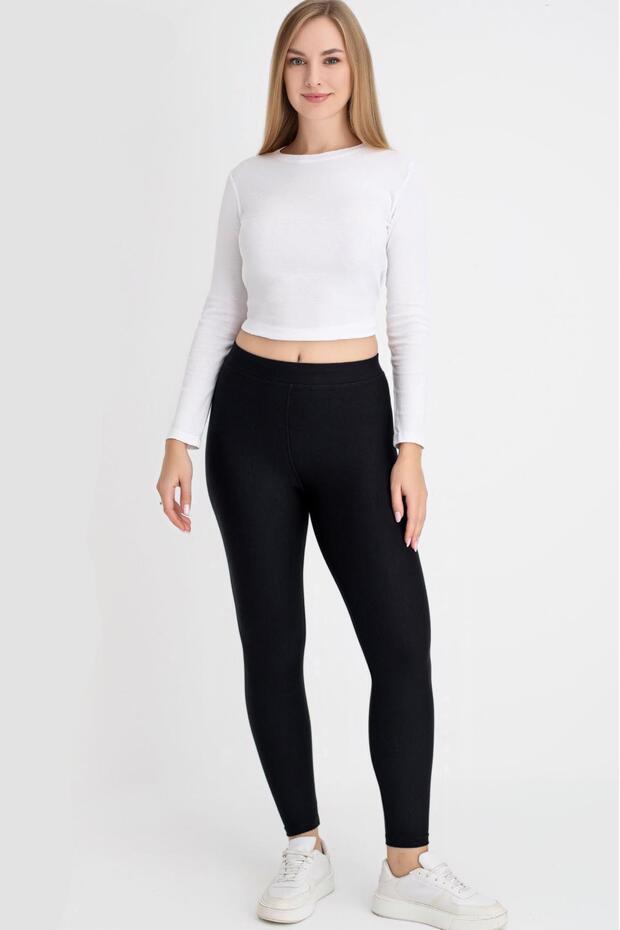 Women's Winter Black Thermal Tights