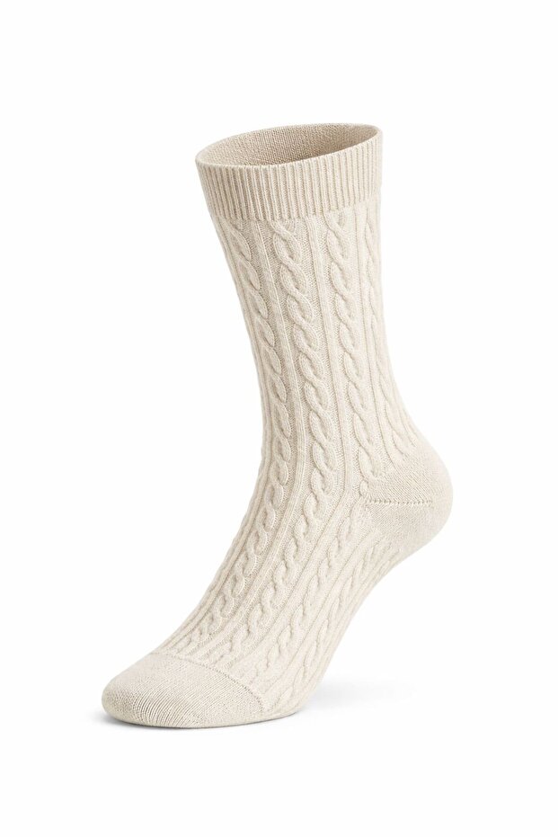 3 أزواج من الجوارب الشتوية السميكة ذات النمط المنقوش من الخيزران - 2