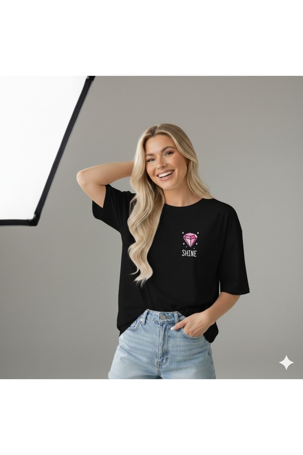 Shine Elmas Printed Women's T-Shirt