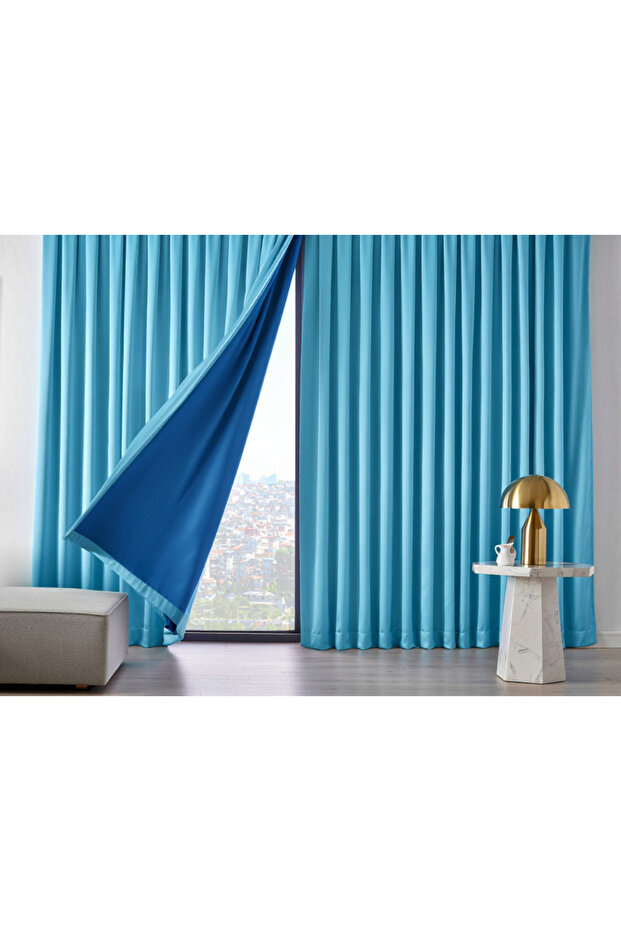 Blackout Background Curtain 100% Luxury Double Blackout (Double-Sided)