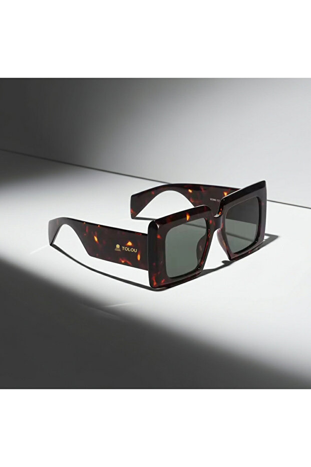 Tortoiseshell Square Sunglasses - 4