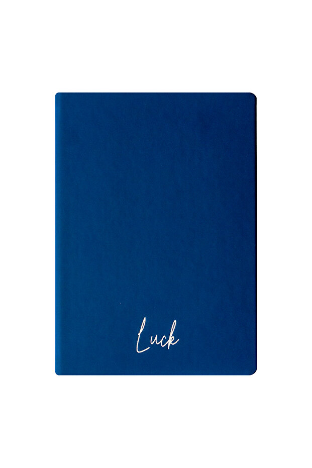 Luck Notebook - Thermo Hard Cover - Unlined 192 Pages – 15X21.3Cm - Navy Blue