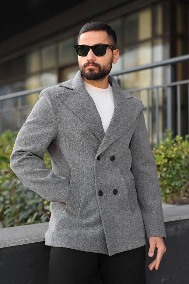 Men's Slim Fit Stamp Coat