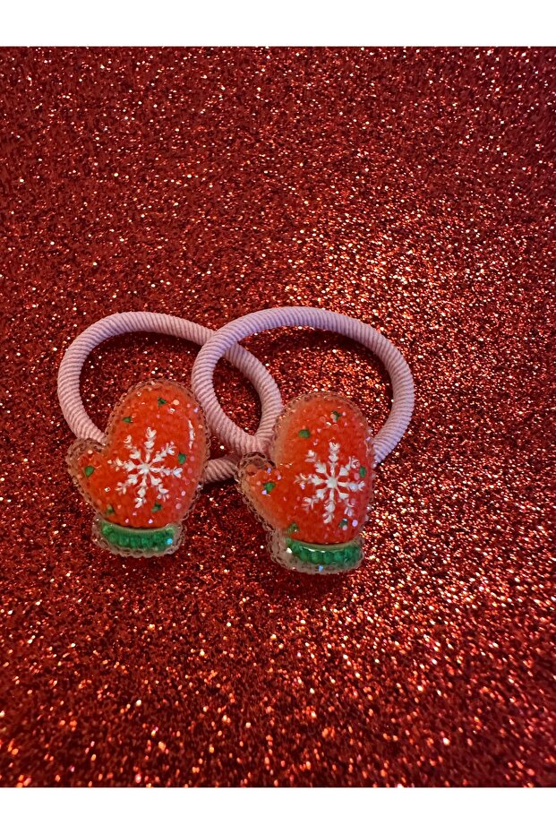 Milena Kids Shiny Christmas Figured Mini Double Rubber Buckle