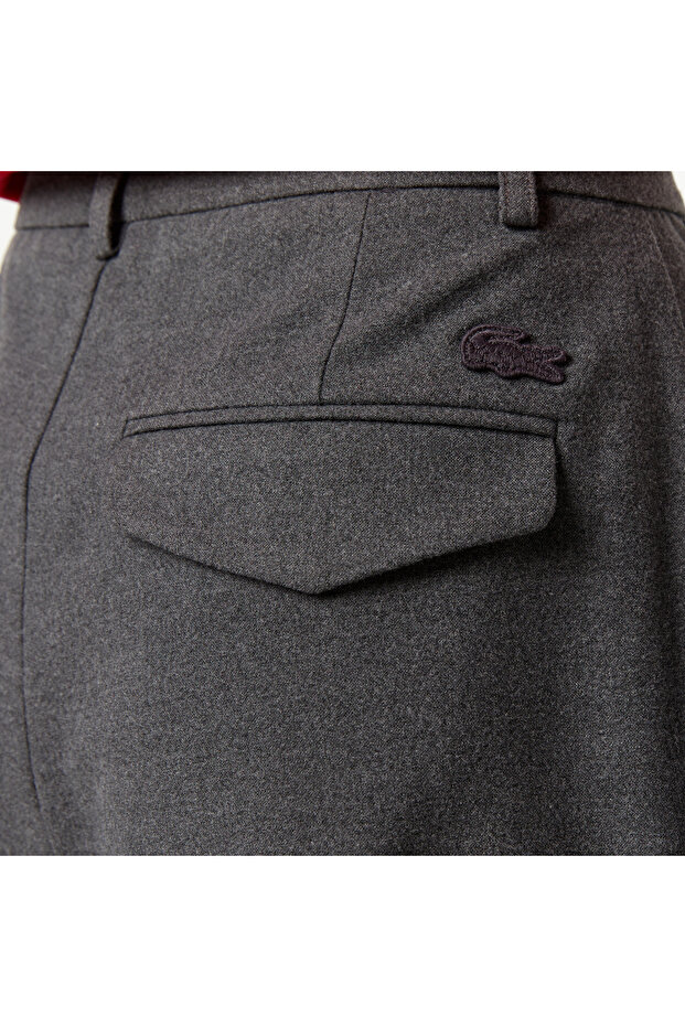 Kadın Gri Bermuda Şort - 8