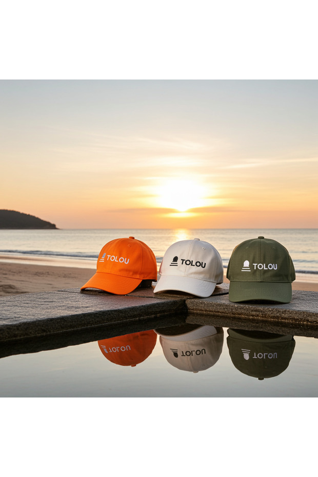 Orange Baseball Cap - 1