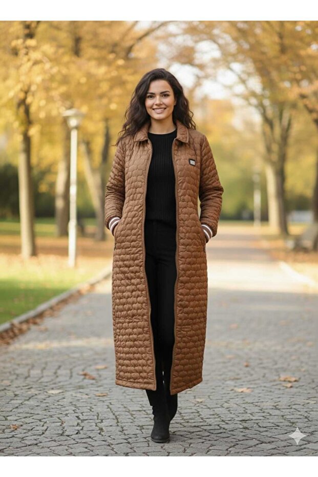 Uzun Şişme Mont - 4