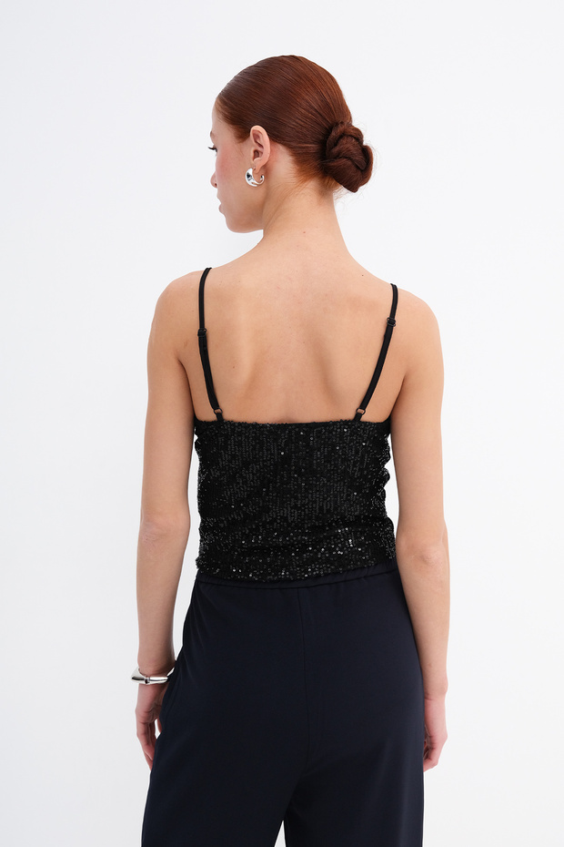 Askılı Pullu Bluz A17772 - 6