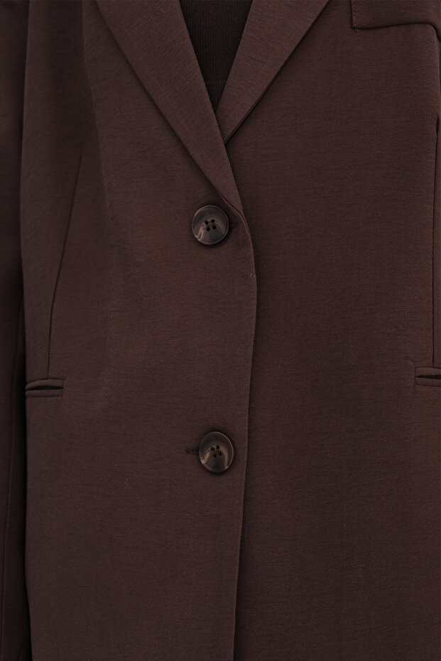 Düğmeli Blazer Ceket C7688 - 3