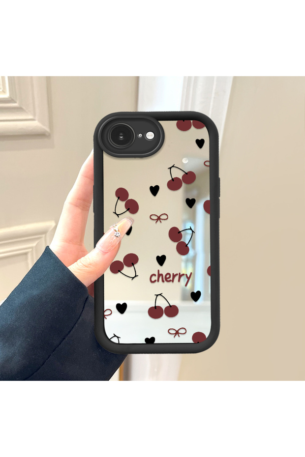 iPhone 16E Compatible Star Mirror Anti-Fall Silicone Phone Case