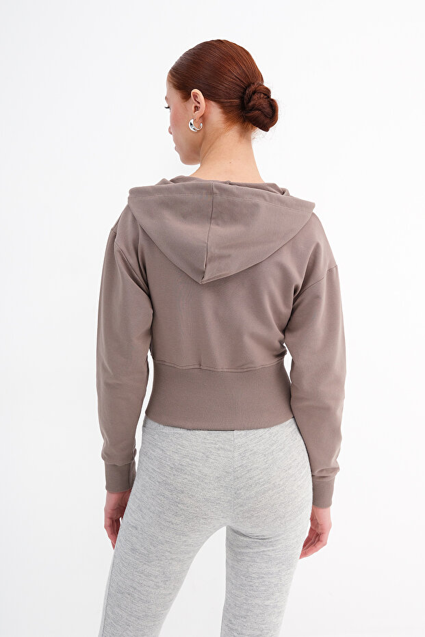 Kapüşonlu Modal Sweatshirt H12435 - 7
