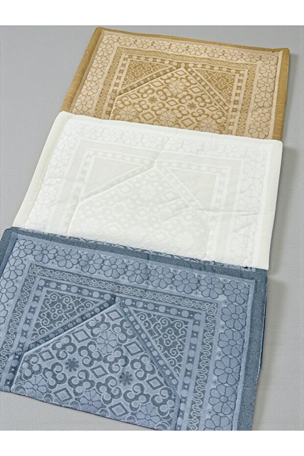 3 Velvet Woven Sponge-Filled Dowry Gift Prayer Mats